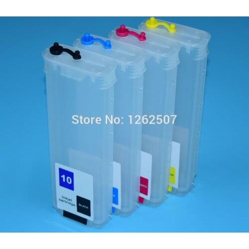 280ML Empty refill cartridge For HP 10 82 printer ink cartridge For HP Designjet 500 800 500ps 800ps with individual ARC chip