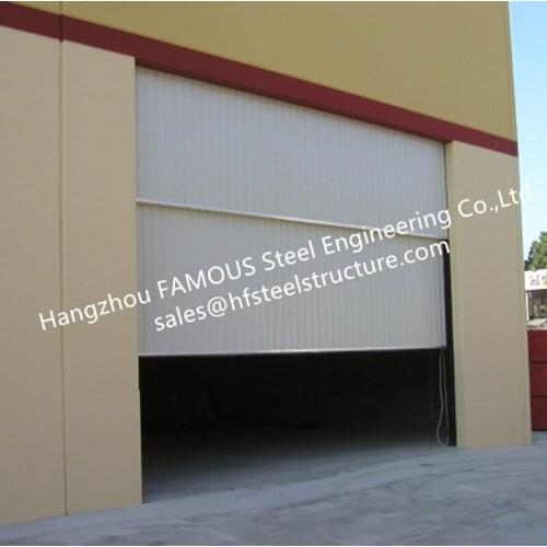 Segmental Overhead Steel Garage Doors Vertical Lifting Counter Weight Sectional Industrial Doors