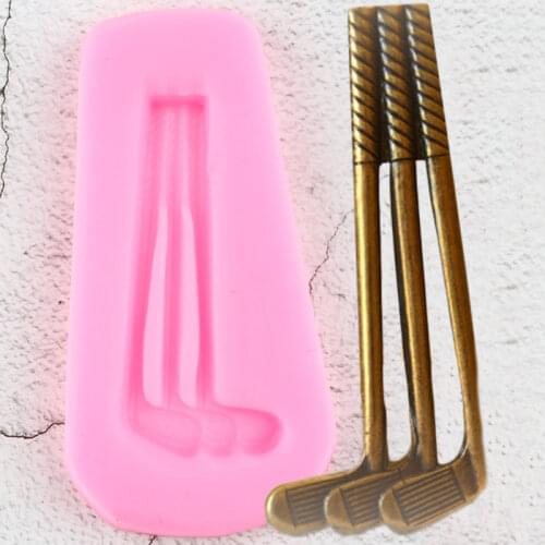 Golf Club Silicone Mold Drivers Golfing Mount Fondant Mould Cake Decorating Tools Jewelry Resin Mold Candy Clay Chocolate Moulds