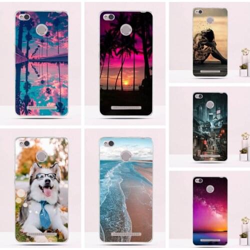 Silicone Case For Xiaomi Redmi 3s Case With Figerprint Soft TPU Protective Phone Back Cover Shells For Xiaomi Redmi 3 Case Cover