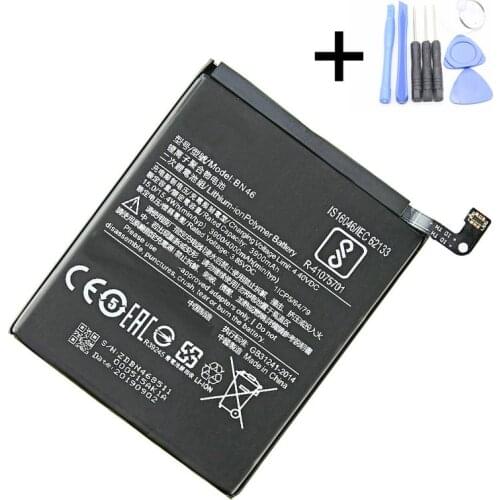 1x 4000mAh Battery Replacement For Xiaomi Redmi 7 Redmi7 Note 6 Note6 Note8 Note 8 BN46 Smart Phone Batteries + Repair Tools kit