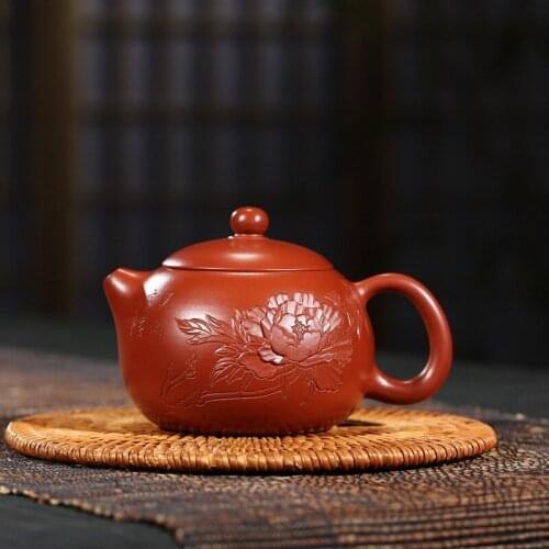 Specials boutique yixing authentic masters all hand recommended xi shi pot of run of mine ore dahongpao teapot 280 ml
