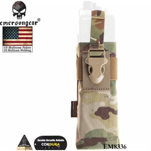 Emerson Tactical MOLLE MBITR PRC148 152 Radio Pouch EmersonGear Walkie Talkie Pocket w/ Release Buckle for Attaching RRV Vest