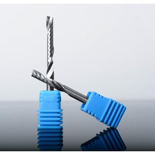 4mm Grade A1 Single Flute Spiral Carbide End Mill Made Of USA Kennametal Solid Carbide For Cutting Acrylic PVC MDF Solid Wood