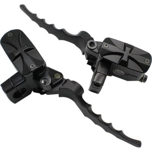 A Pair 7/8" 22mm Universal Motorcycle Brake Clutch Master Cylinder Lever Cable Clutch Reservoir For Scooter Sport Dirt Bike