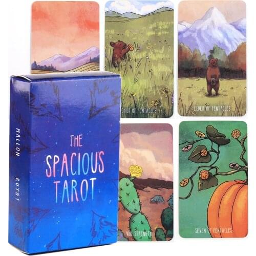 The spacious Tarot Deck 78Cards Oracle Divination Prophet Cards Game Gift Board Astrology fortune telling Work Your Light Moonol