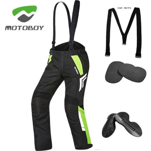 Waterproof MOTOBOY P03 Moto Pants Motorcycle Trousers for men motocross pants with suspenders Oxford M L XL 2XL 3XL 4XL