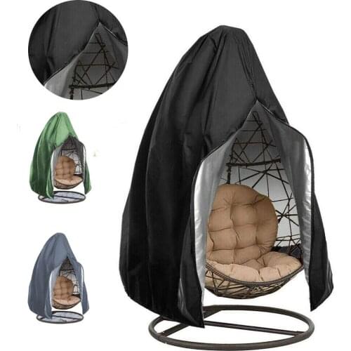 Waterproof Outdoor Garden Hanging Egg Chair Cover Swing Chair Dust Cover Protector Patio Chair Cover With Zipper Protective Case