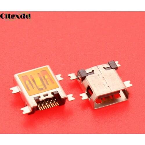 1PCS 10pin Mini USB Jack Socket Connector For CoolPad N900 E270 D508 W700 F600 F800 D550 KINGSUN CF550 Charging Port 3.8X7.5X9