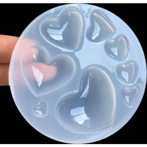 1pcs DIY jewelry tool mould Pendant Mould For Resin Big and small heart DIY Mould Jewelry Making Tool molds for jewelry