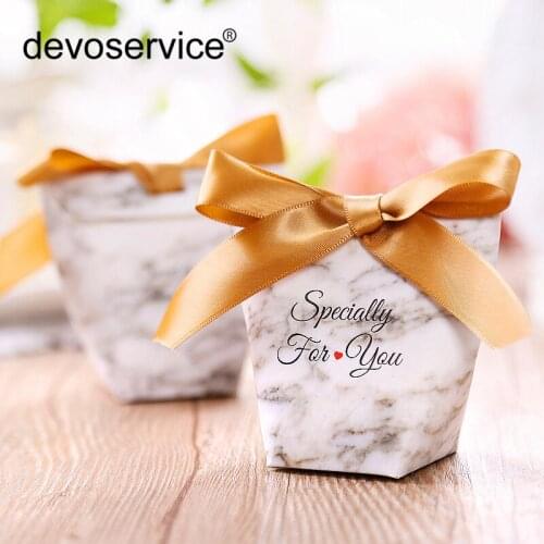 10pcs New European Style Wedding Candy Box Dessert Carton Instant Fries Box Snacks West Point Boxes Biscuit Snack Baking Package