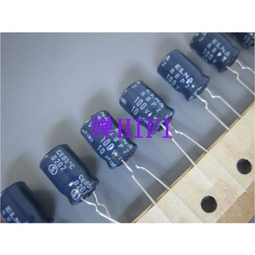 2020 hot sale 20PCS/50PCS ELNA original 100V10UF RBP2 non-polar electrolytic capacitor electrolysis free shipping