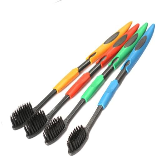 Dropshipping Toothbrush 4 Pcs Ultra Soft Bamboo Charcoal Nano Brush Oral Care SMJ
