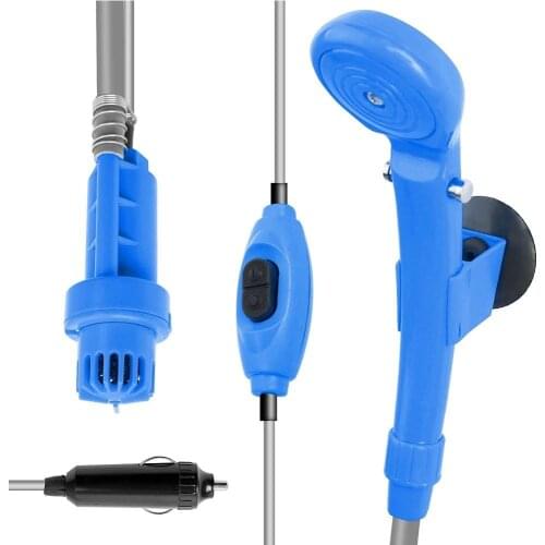 5M Power Wire DC12V Car Shower Portable Outdoor Shower Nozzle Convenient for Camping and Bathing With 20L Folding Bucket Set