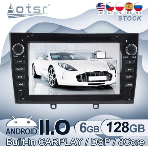 Android 11 For Peugeot 408 2007 - 2010 Car Radio GPS Navigation Multimedia Video Player Stereo Audio Head Unit CD Tape Recorder