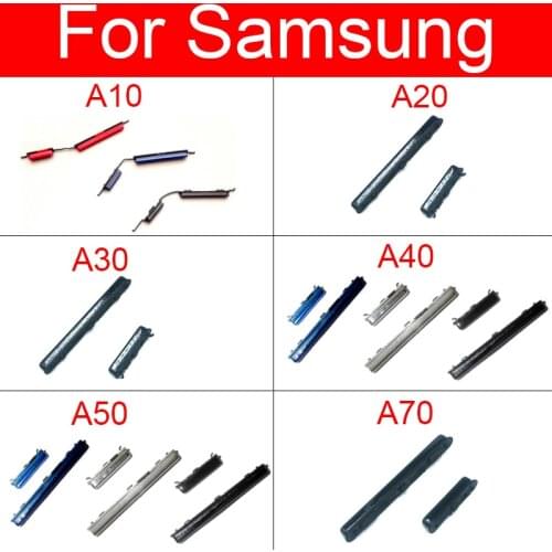 Side Power On Off Button Volume Key Switch Button For Samsung Galaxy A10 A105F A20 A205F A30 A305F A40 A405 A50 A505 A70 Parts