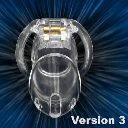 Clear Small Male Chastity Belt Chastity Device Keuschheitsgurtel Holy Trainer V3 , Male Chastity Cage Device Bondage Fetish