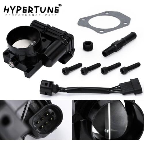 Hypertune - 72mm DBW Drive-By-Wire Throttle Body For 06-11 Honda Civic Si S2000 Acura TSX Plate Gasket Curve HT-TTB91