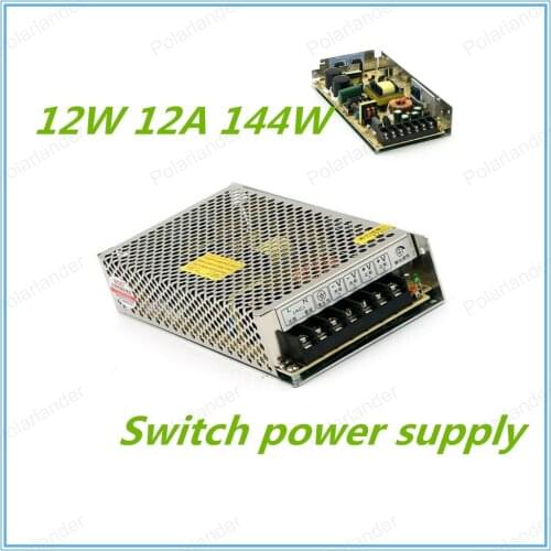 12V 12A 144W Switching Power Supply For LED Strip light Input AC 220V/110V to DC12V output transformer