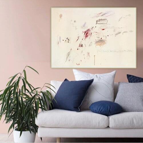 Citon Cy Twombly《Herodiade.1960》Canvas Art Oil Painting Artwork Poster Picture Wall Background Decor Home Decorations