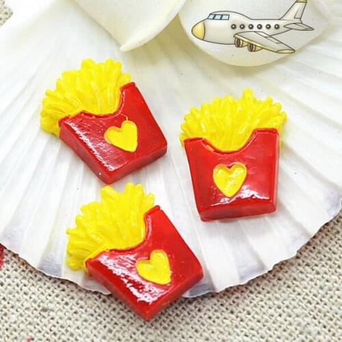 Miniature Food chips 10PCS16x20mm Resin Flatback Cabochon Art Supply Decoration Charm Craft