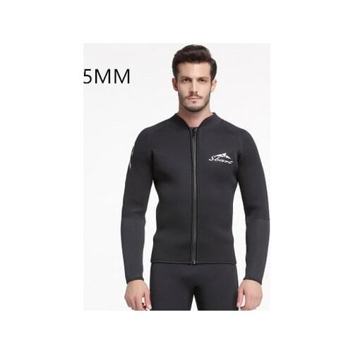 SBART 5MM Neoprene Wetsuit Men Keep Warm Swimming Scuba Diving Bathing Suit Long Sleeve Triathlon Wetsuit For Surf Snorkeling