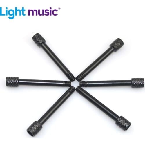 New arrival 6 Pcs Brass Electric Guitar Tremolo Bridge Saddle Clamp Lock String Screw/String Through Screw/Not Need Insert Block