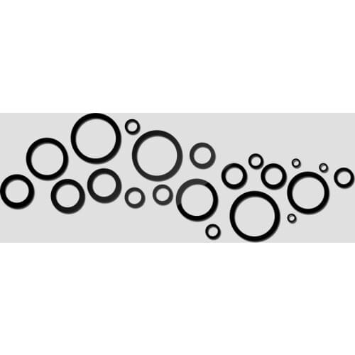 New hot wall sticker acrylic 3d stickers home decor wall decor vintage mirror sticker diy modern living room