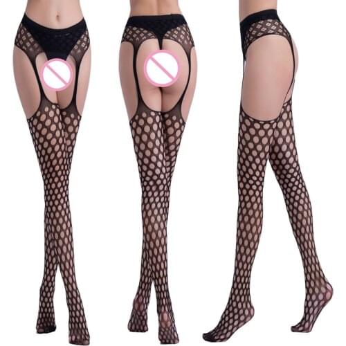 Sexy lingerie open crotch intimates Jacquard stockings Exotic hot women sexy underwear hose teddy pantyhose body stockings