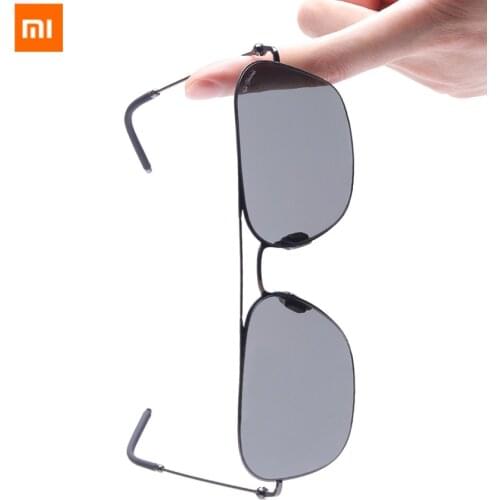 2018 New Original Xiaomi Mijia Customization TS Nylon Polarized Sunglass One-piece design Retro style
