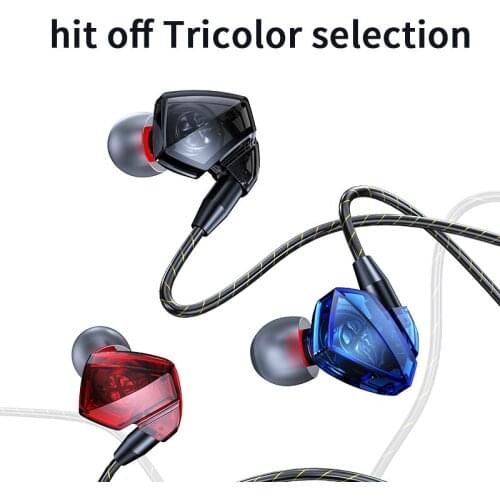 Wired Earphones Stereo Bass Headphones Sport Waterproof Earbuds In-ear Headphone Hifi Headset Gamer Headsets Music