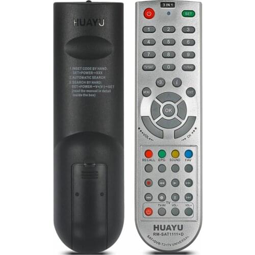 RM-SAT1111+D Universal Remote Control Suitable for SAT DVB-T2 DVB-2 TV Led Lcd Hdtv Satellite Receiver Controller