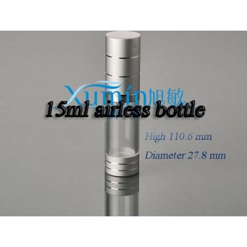 15ML(30pcs/lot) silver vacuum flask, and tangent essence bottle, cream bottle, packing bottle