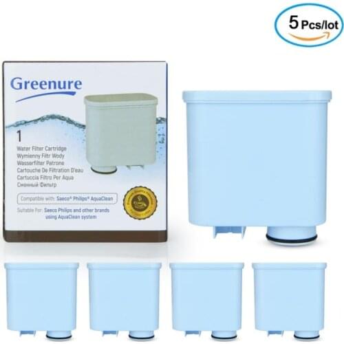 CMF009 coffee machine water filter replacement for Saeco, AquaClean, Philips CA6903 / 10/00/01/22/47 5 packs