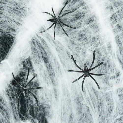 20/40/60/100g Halloween Scary Party Decor Luminous Spider Web Cobweb Halloween Supply Bar Haunted House Scene Horror Props