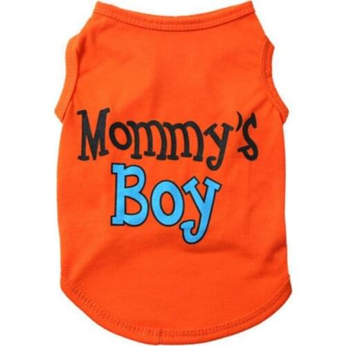 Pet Dog Breathable Thin Vest Boy Printed Soft Clothing Small Sized Dogs Cats Cooling T-Shirts Cotton Costume