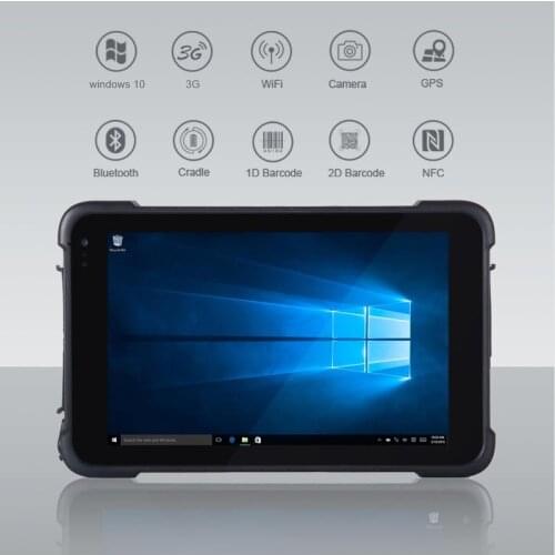 Windows 10 Waterproof IP67 Industrial PC 2G RAM 32G ROM Barcode Scanner Rugged Tablet