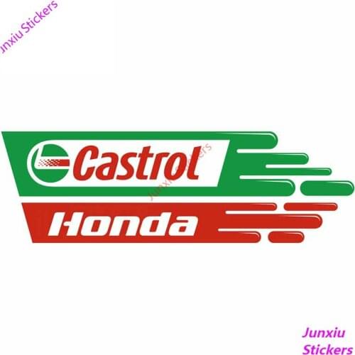 Creative Car Sticker Waterproof Castrol Huile Racing Autocollants Auto Moto JDM Vinyl Decal Decoration Car Assessoires KK13x4cm