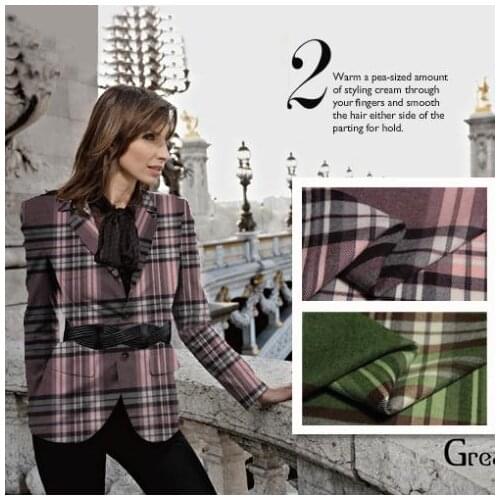 LEO&LIN Winter High Quality Slanting Stripe Plaid Woolen Worsted Cloth Sewing 1 50cm