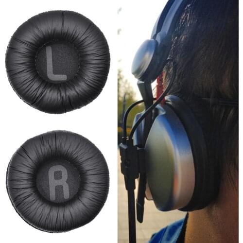 1 Pair Headset Sleeves Waterproof Noise-insulation Breathable E-sports Replaceable Headphone Cushions for Sennheiser HD25l HD25l