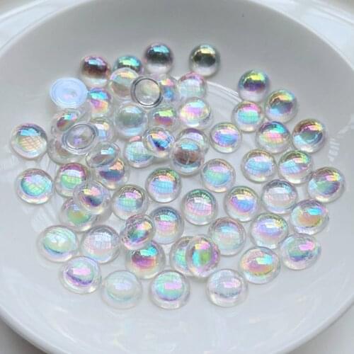 10mm round transparent AB color crystal diamond rhinestone trim scrapbooking DIY Jewelry Fittings 100pcs/lot