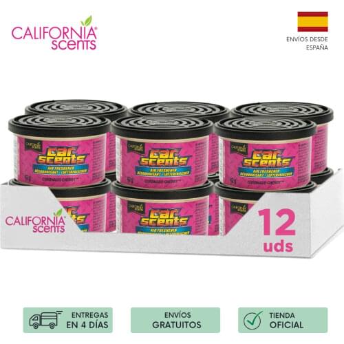 California Car Scents-Cherry Coronado scent Car air freshener (Cherry lollipop)-PACK 12