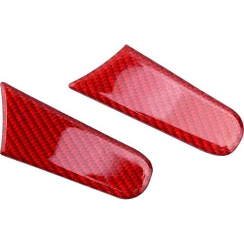 2Pcs/Set Rearview Mirror Decoration Trim Cover Sticker Decor Car Red Fit For Porsche Cayenne Macan 2014 2015 2016 2017 2018 2019