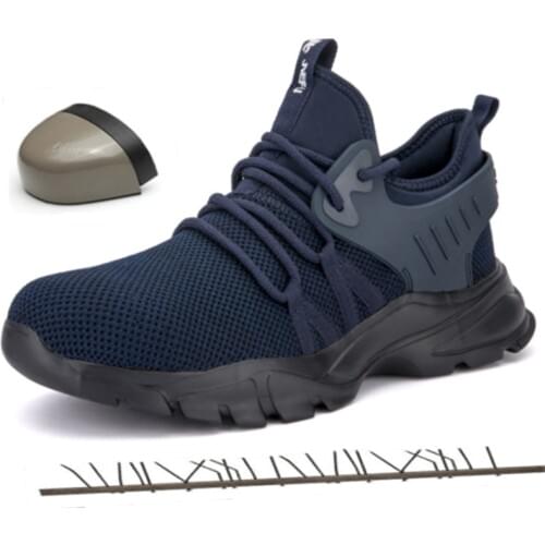 2020 Fashion Designer Steel Toe Work Safety Shoes Men Puncture Proof Man Boots Breathable Light Industrial Indestructible Shoes