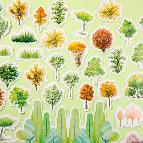 46 PCS/box The Norway Forest Paper Lable Stickers Crafts Scrapbooking Decorative Sticker DIY Diary Album Stick Lovely Stationery