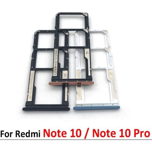 SIM Tray Holder For Redmi Note 10 Pro Sim Card Tray Slot Holder Adapter Socket Repair Parts