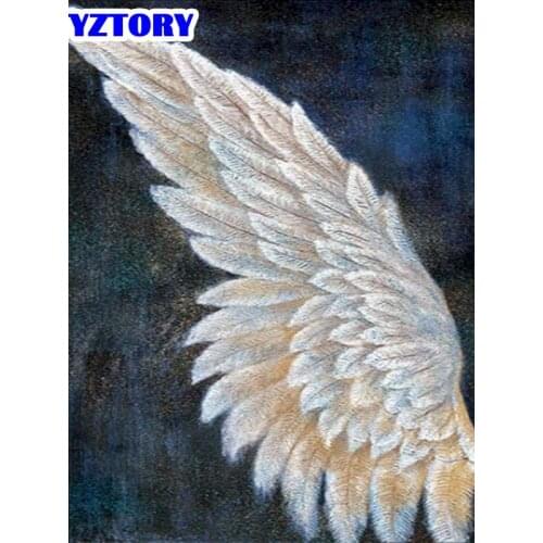 GATYZTORY 5D DIY Diamond Painting Wing Diamond Embroidery Diamond Mosaic Full Square Round Art Rhinestone Handmade Gift