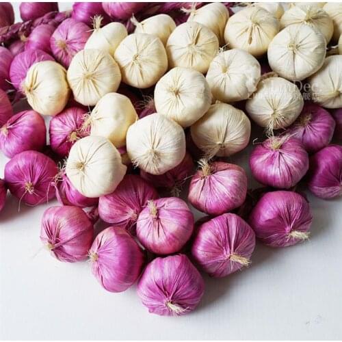 6PCS Lifelike Artificial Garlic Lifelike Simulation Vegetable Fake Vegetable Photography Props Home Decoration Supplies