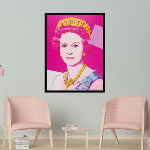 Wall Art Queen Elizabeth II Poster Home Decorative Painting British Style Cuadros Decoracion Wall Pictures for Living Room