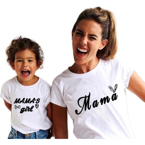 Mommy And Me Clothes Mother Son Matching Outfits Mamas Boy Girl T Shirt Mum Daughter Set Mom And Baby Family Clothing Summer Top